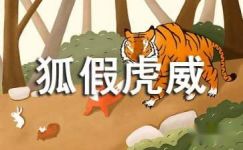 中国寓言故事狐假虎威范例