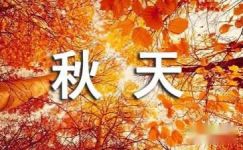 刻画“秋天”的四字成语及解释大纲
